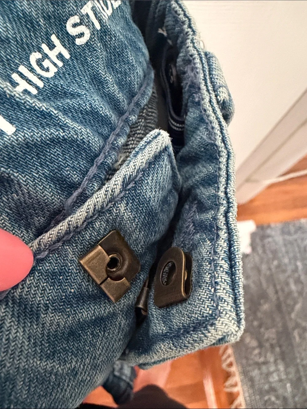 GAP Two-Tone Blue Wide Leg Jeans